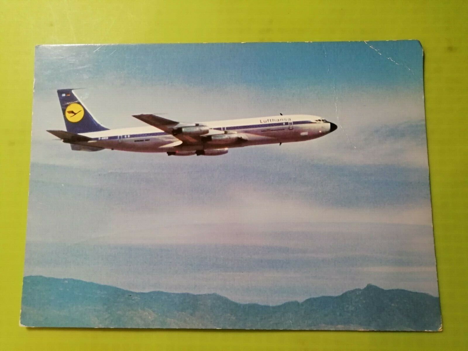 Aviation Postcard LufthansaBoeing 707 Intercontinental Jet