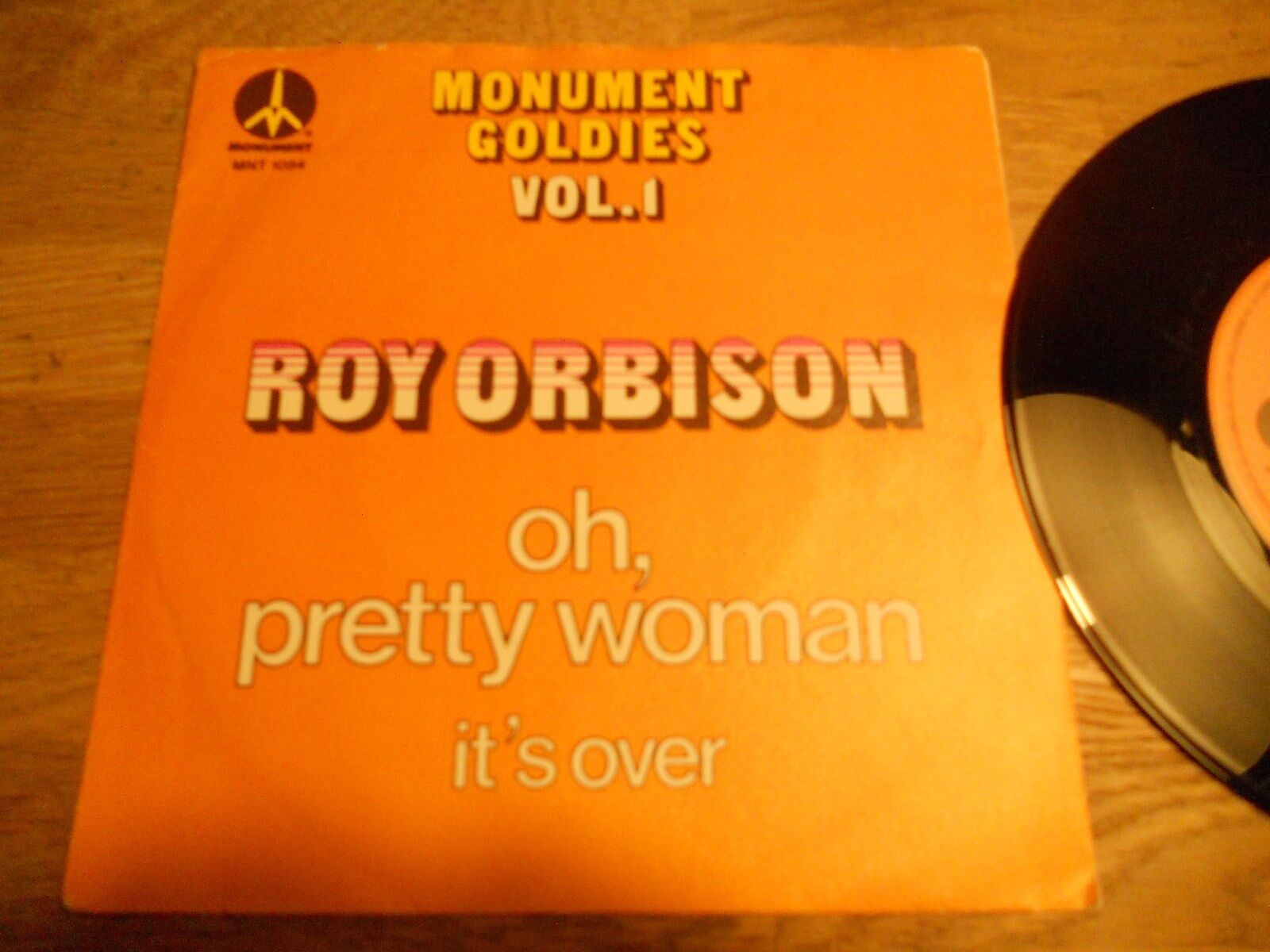 ROY ORBISON "OH PRETTY WOMAN" 7 INCH SINGLE USED 1974 MONUMENT RECORDS DUTCH NL