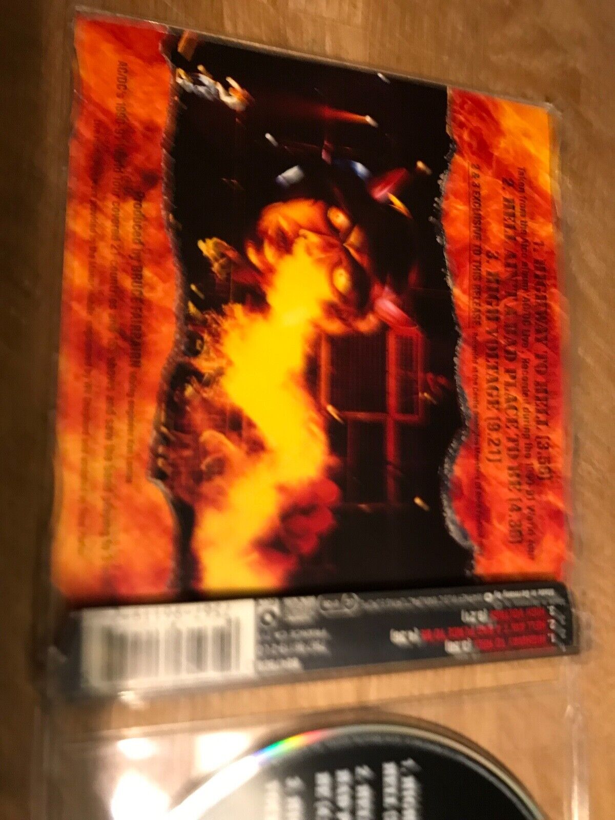 AC/DC "HIGHWAY TO HELL LIVE!" 1992 ATCO RECORDS 3 LIVE TRACKS GERMAN PRESSED CD*