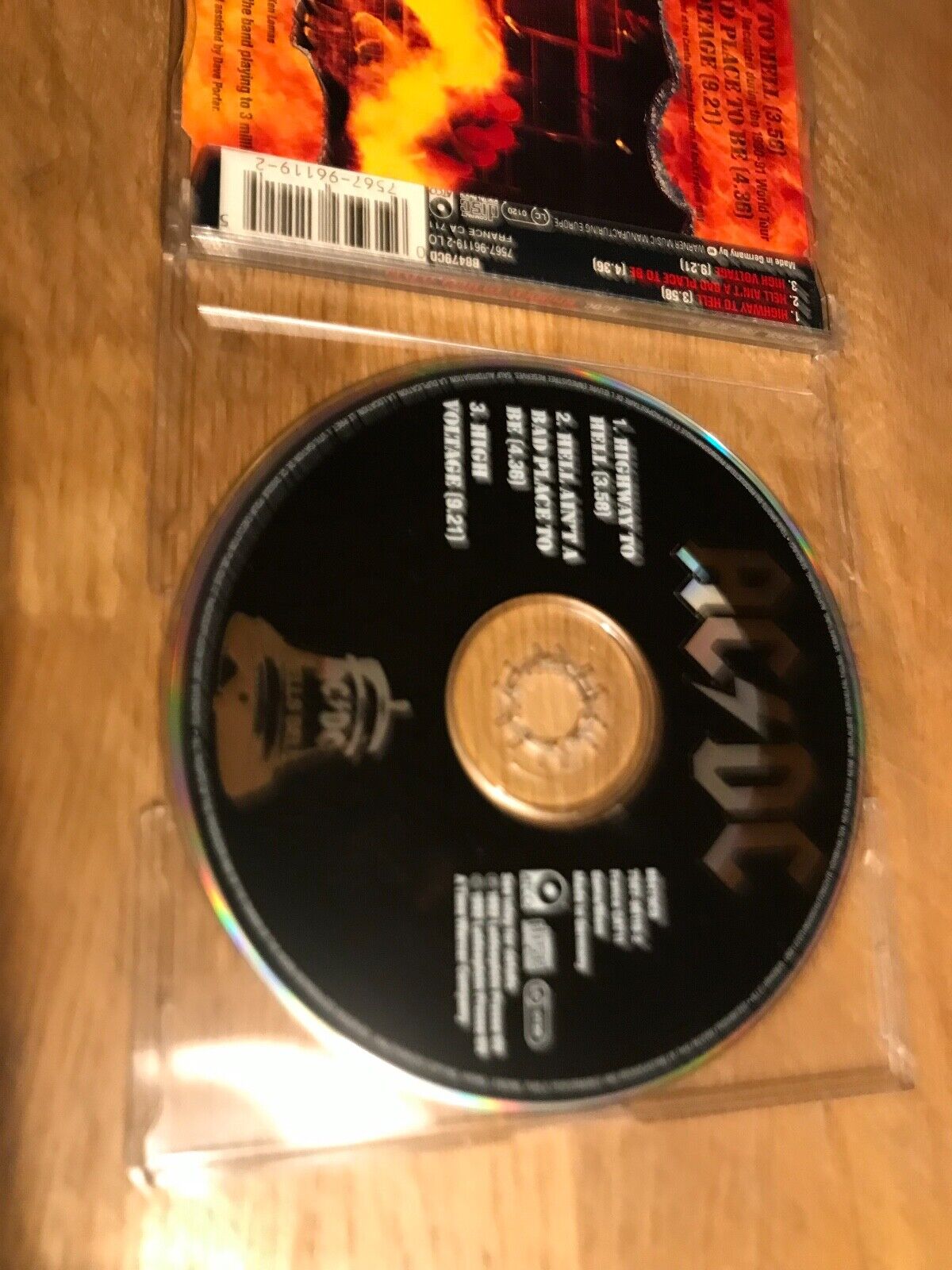 AC/DC "HIGHWAY TO HELL LIVE!" 1992 ATCO RECORDS 3 LIVE TRACKS GERMAN PRESSED CD*