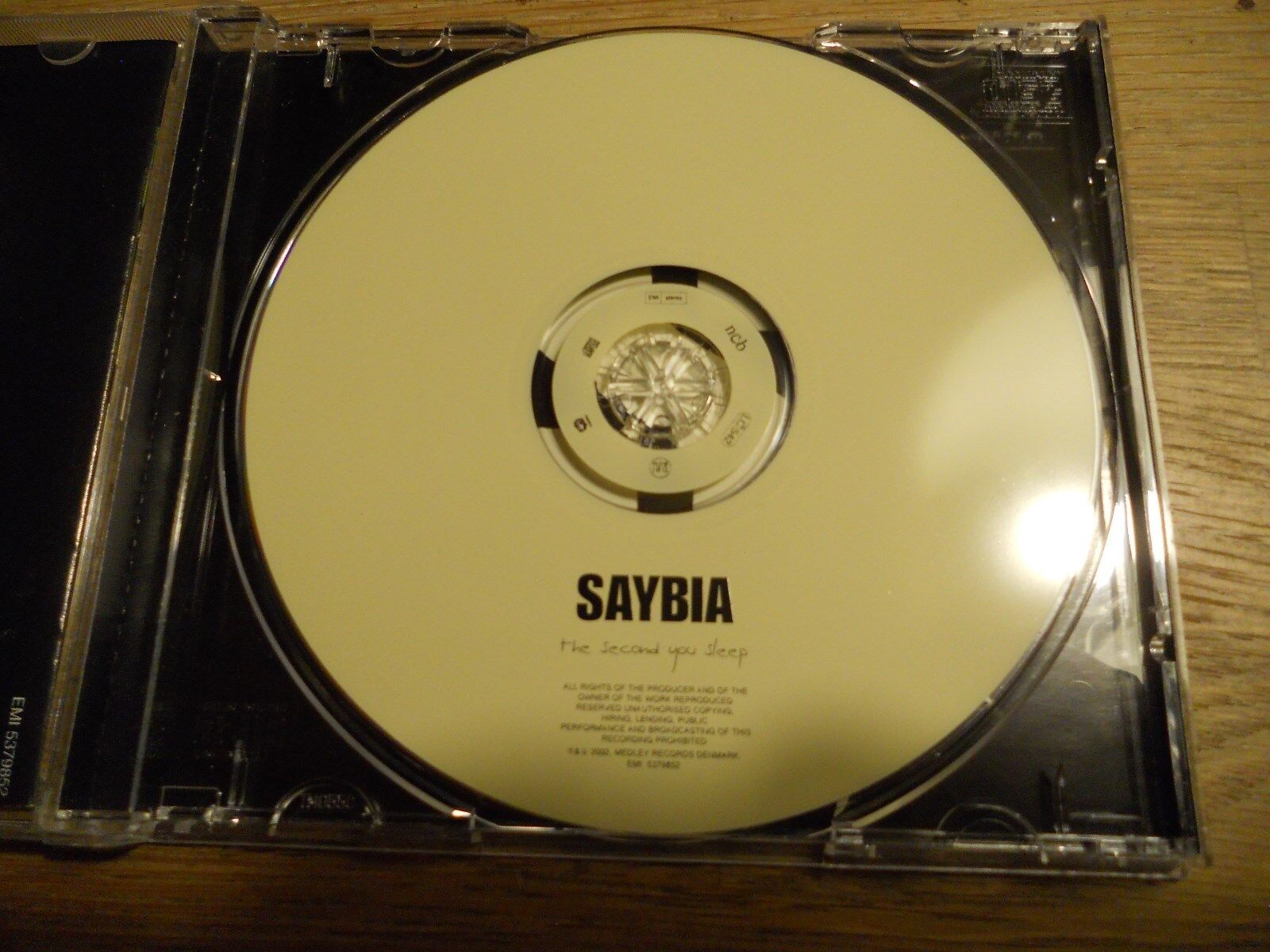 SAYBIA THE SECOND YOU SLEEP 2002 MEDLEY RECORDS DENMARK NCB BEL BEIM RARE CD DK*