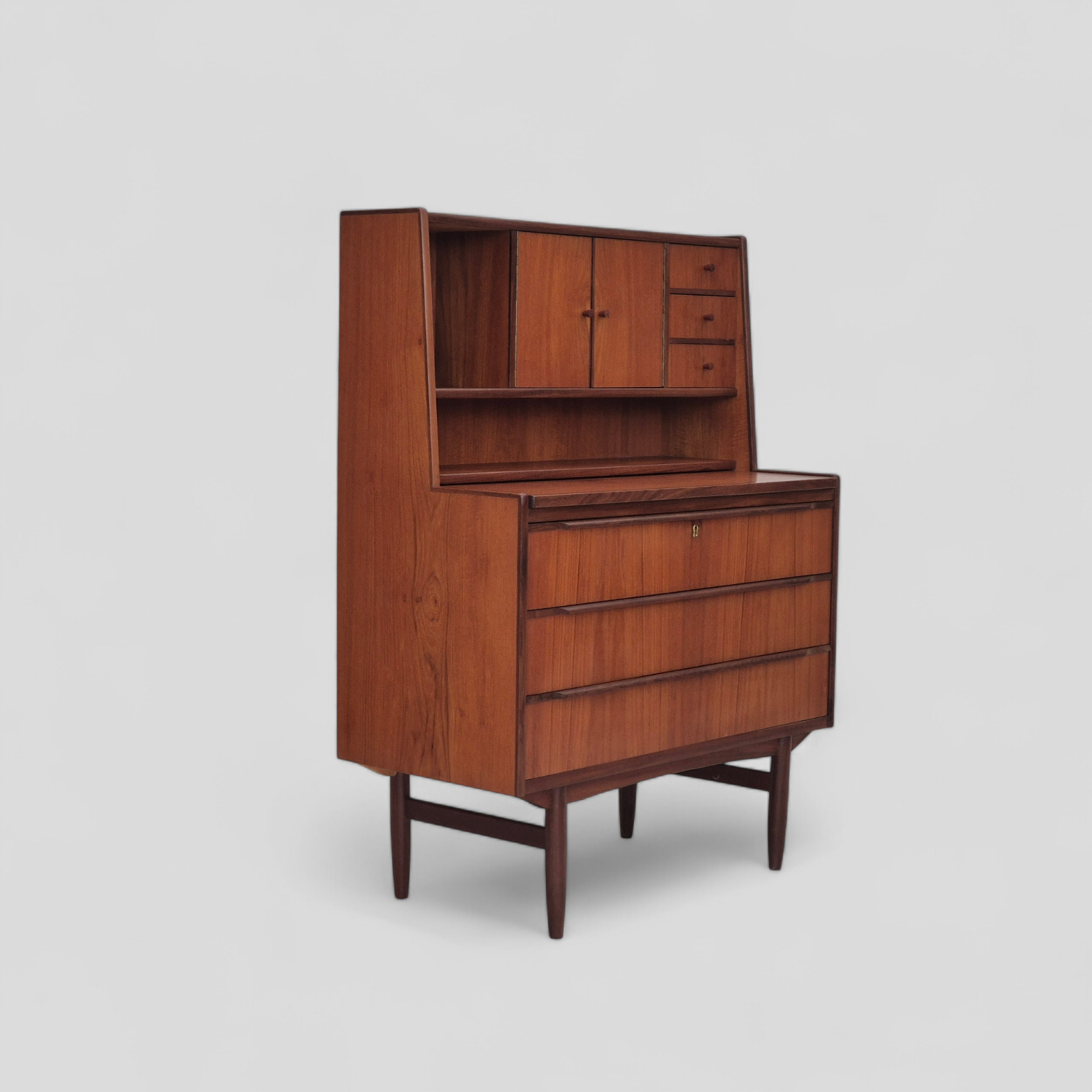 1960s, Danish office cabinet, original condition, teak wood, sliding doors.