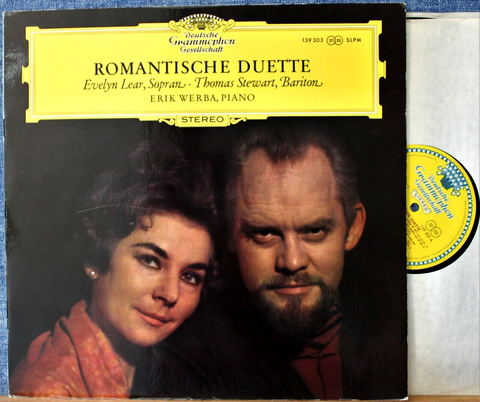 Lear; Stewart; Werba Romantic Duets (Lieder) DGG 139 303 tulip NM