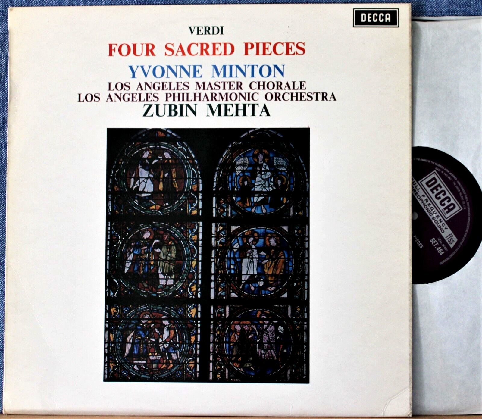 Mehta; Minton Verdi (Four Sacred Pieces) Decca SET 464 NM