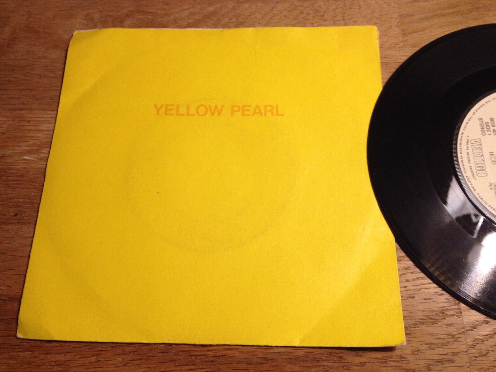 PHILIP LYNOTT "YELLOW PEARL / GIRLS" 1980 NCB VERTIGO RECORDS NORWEGIAN PRESSING