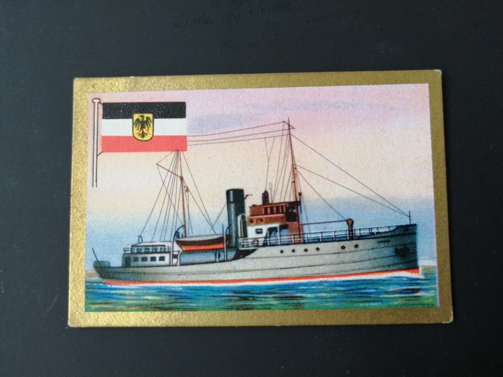 German SABA tobacco ship trading card 1931-33No 95 Lotsenschiff "Altenbruch"