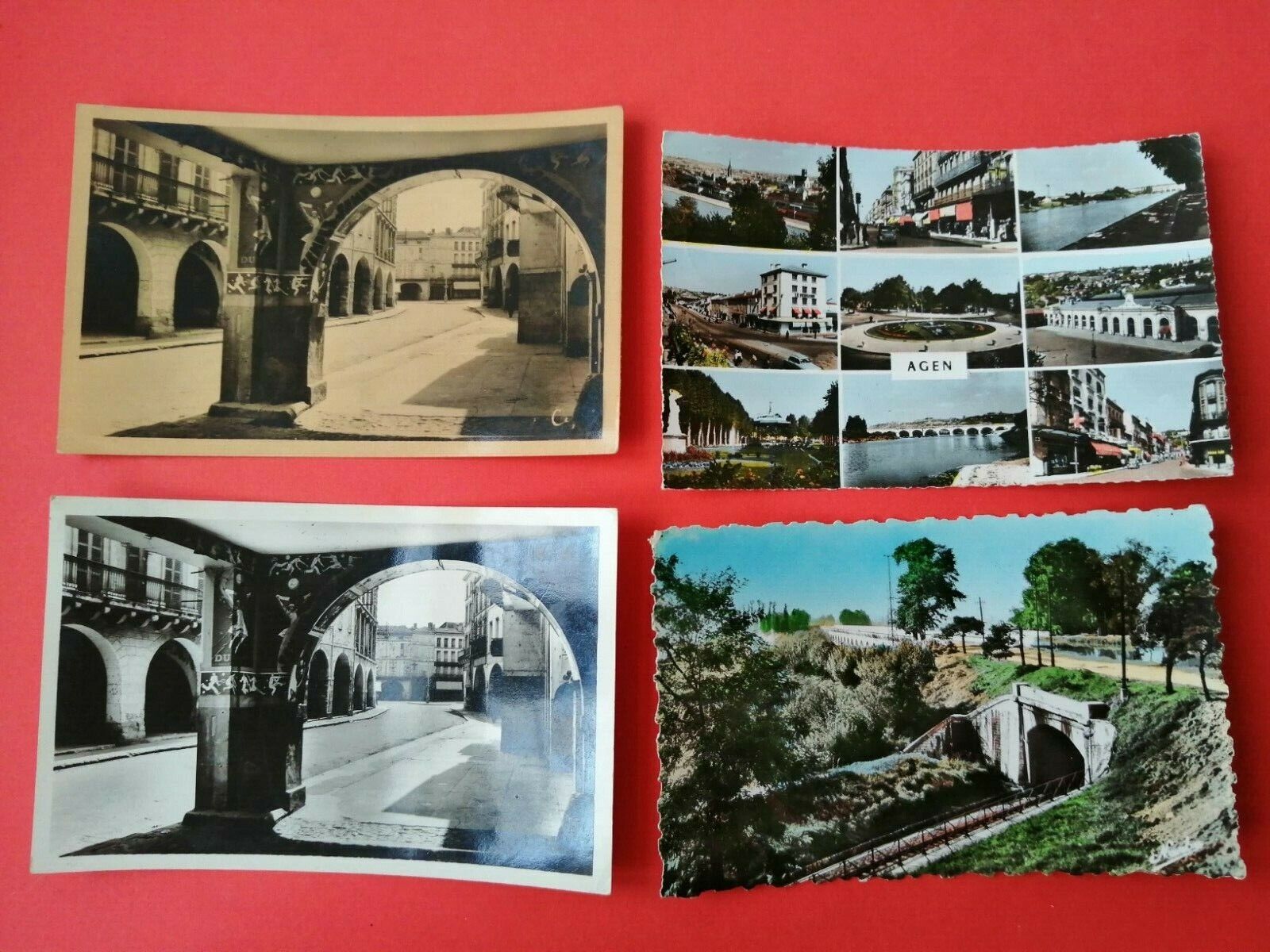 14 Vintage Postcards France AGEN