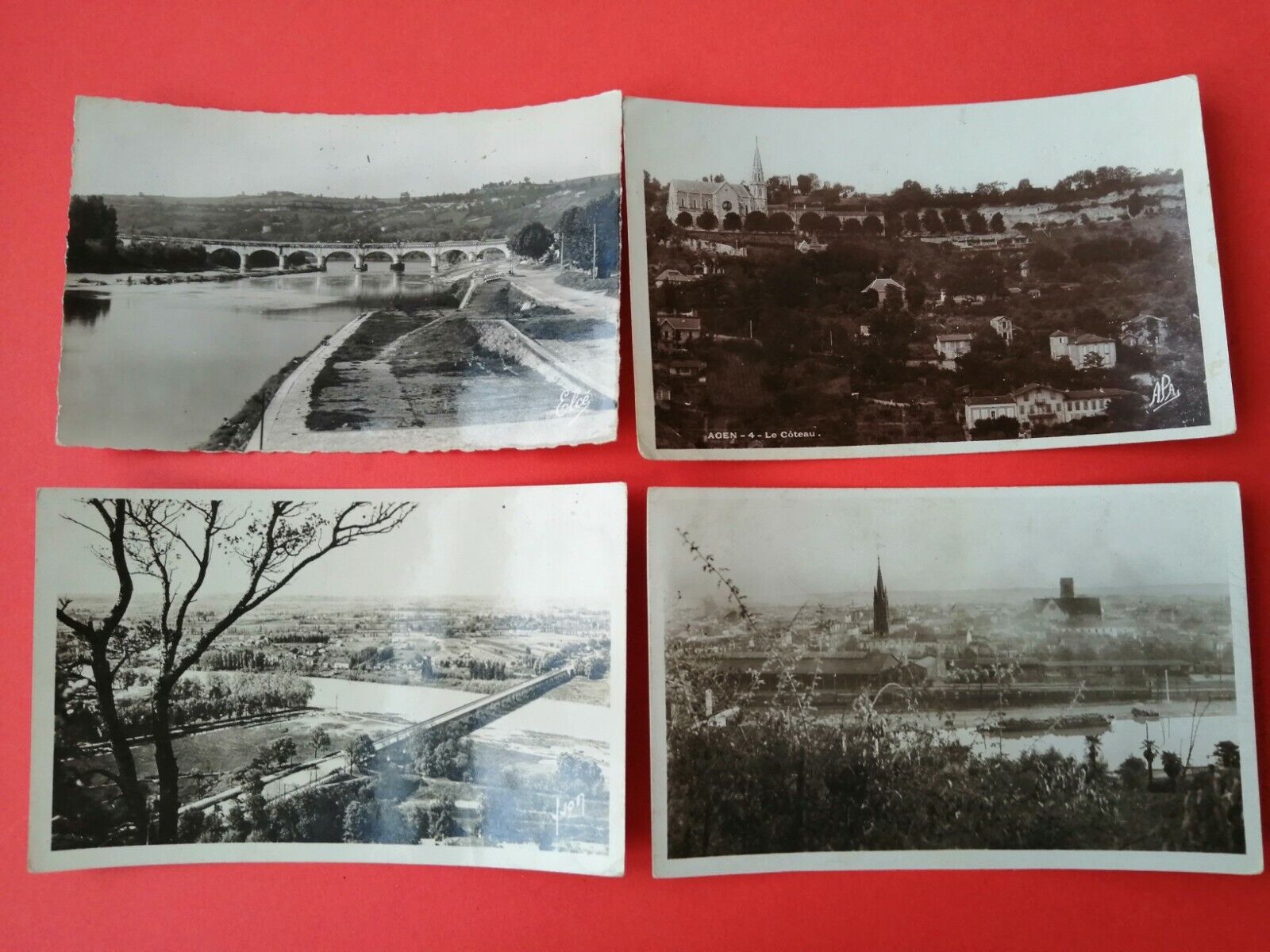 14 Vintage Postcards France AGEN