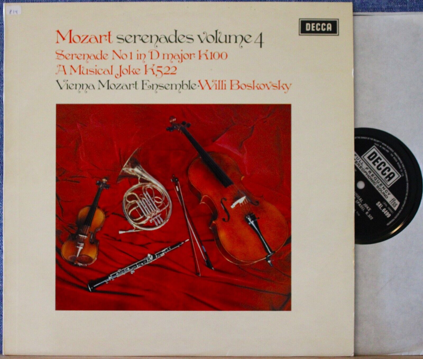 Boskovsky Mozart (Serenades vol 4) Decca SXL 6499 NM