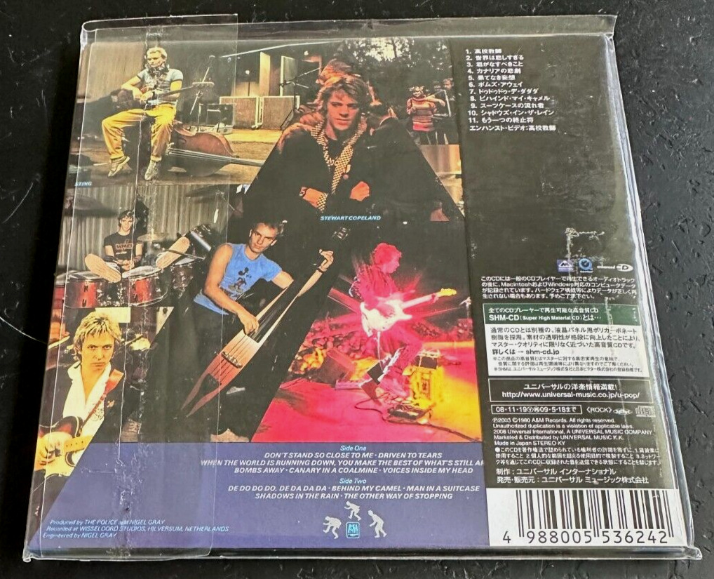 THE POLICE "ZENYATTA MONDATTA'' - MINI LP JAPAN SHM CD -