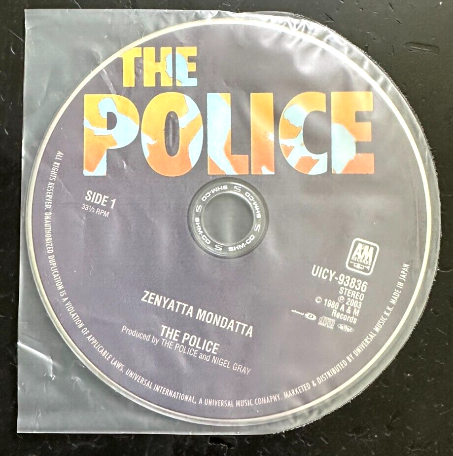 THE POLICE "ZENYATTA MONDATTA'' - MINI LP JAPAN SHM CD -