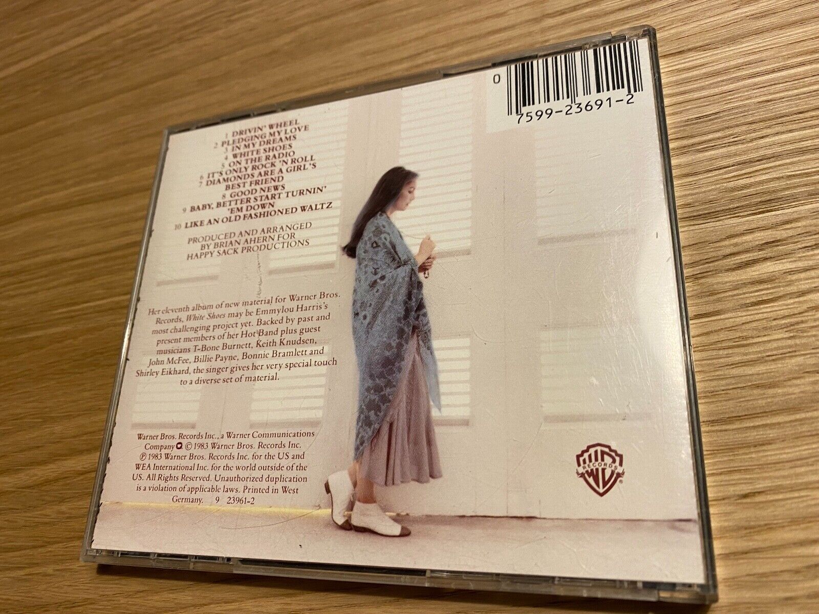 EMMYLOU HARRIS "WHITE SHOES" 1983 WARNER BROS RECORDS 1 PRESS WEST GERMANY OOP