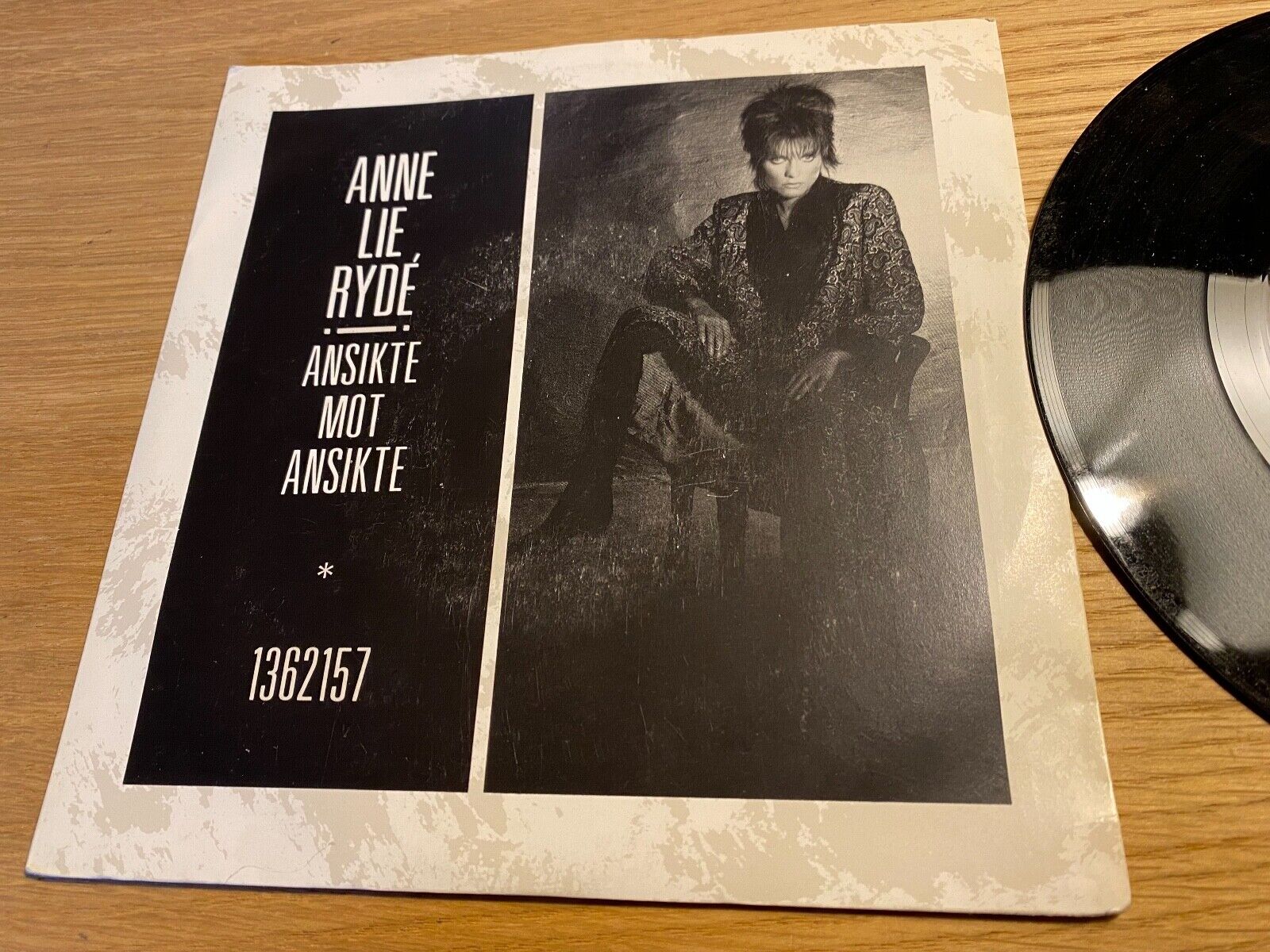 ANNE LIE RYDÈ ANSIKTE MOT ANSIKTE/TILL DIG 1986 SWEDISH PRESS SINGLE EMI SVENSKA