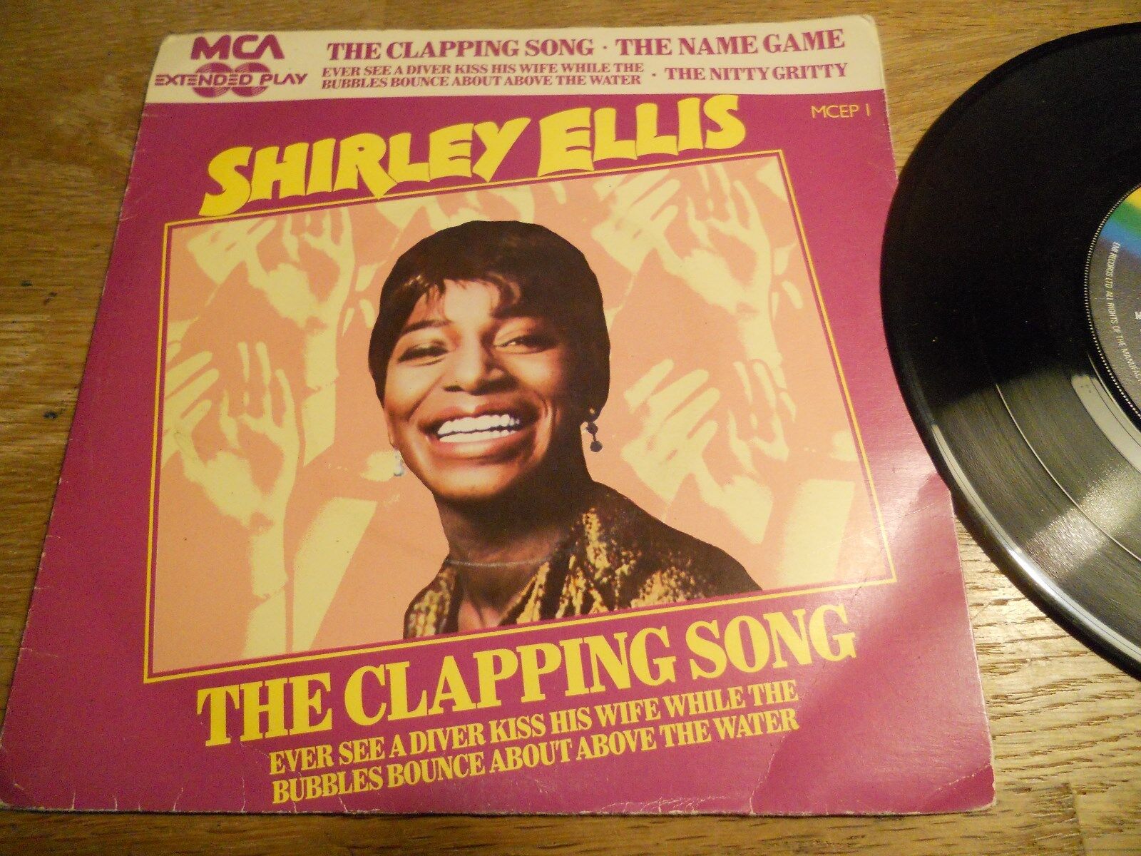 SHIRLEY ELLIS "THE CLAPPING SONG" UK PRESSED 1964 SINGLE MCA RECORDS 4 TRACK EP