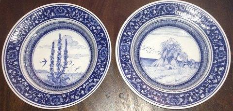 Royal Copenhagen Unique Bonnesen Service by Oluf Jensen Deep Plates with motif