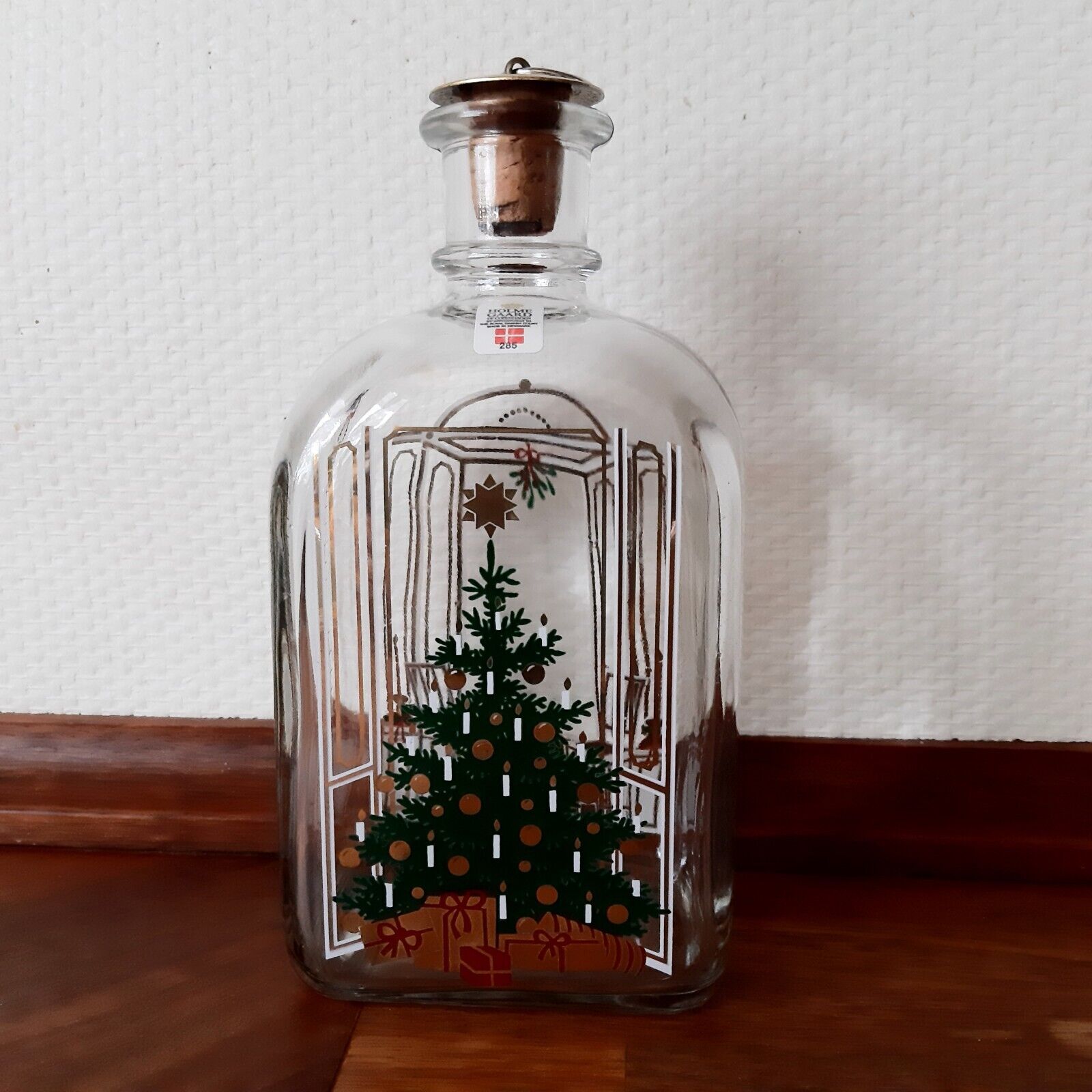 1985 Annual GOLDEN CHRISTMAS Calendar BOTTLE  HOLMEGAARD