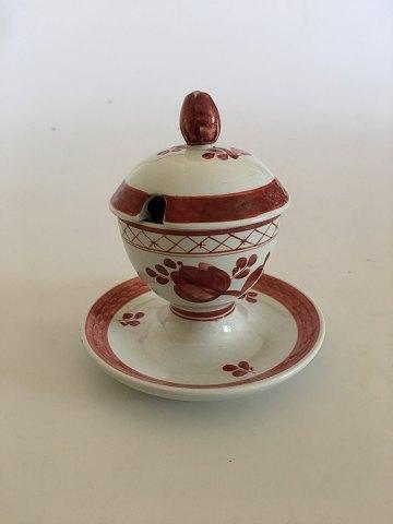 Royal Copenhagen Red Tranquebar Jam Bowl No 1010