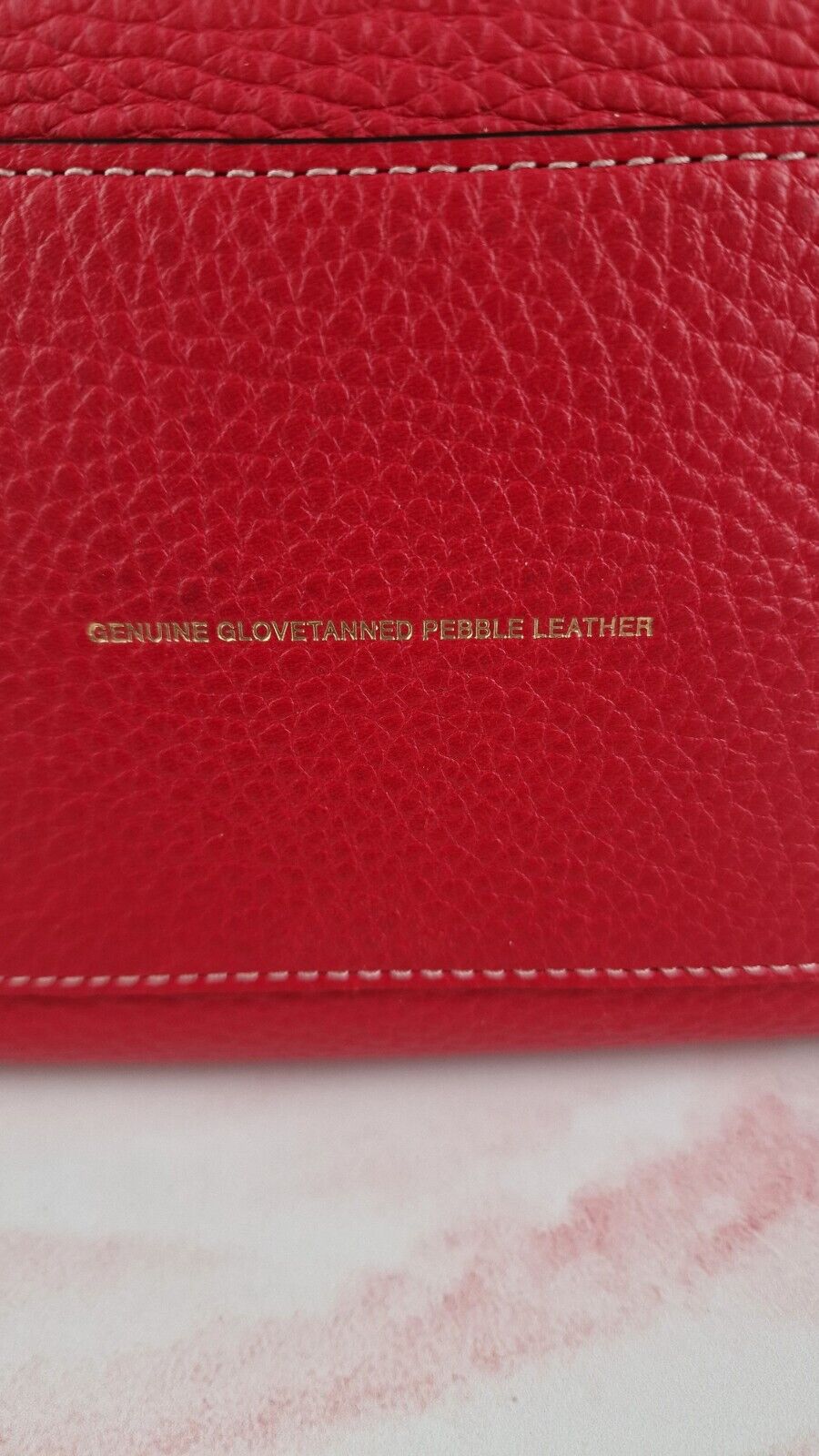 Coach Rogue 25 1941 Red Pebbled Leather Bag 54536 Customized Bow Pin