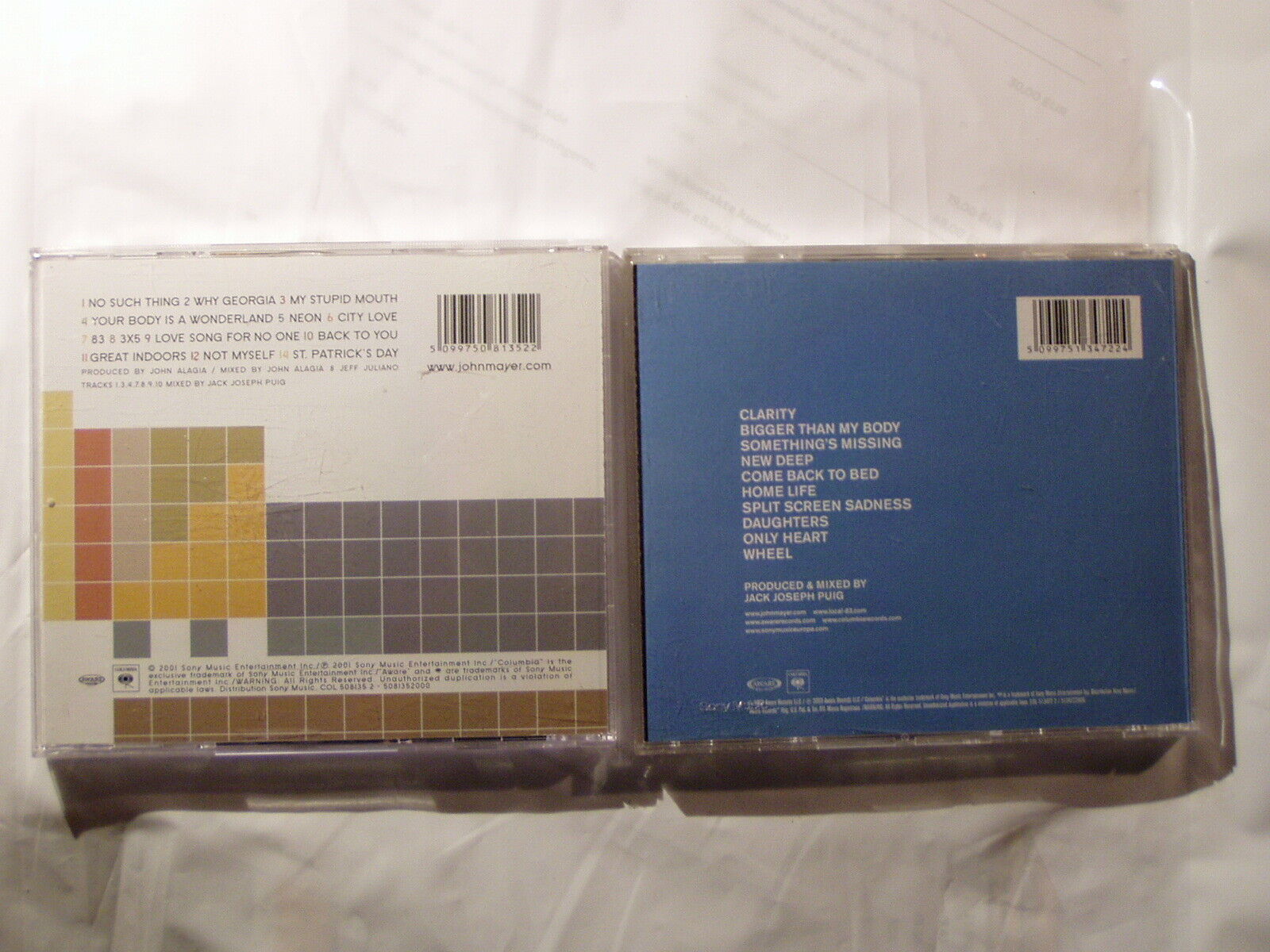 John Mayer : Room for squares + Heavier things 2 x CD versand ohne track D:12€