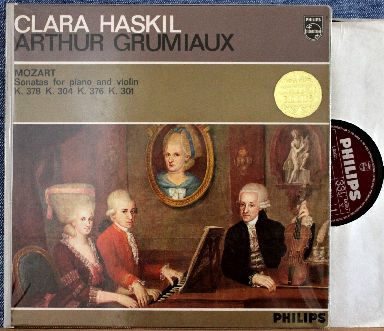 Haskil; Grumiaux Mozart (Violin sonatas) Philips 00432 (de Luxe edition) NM