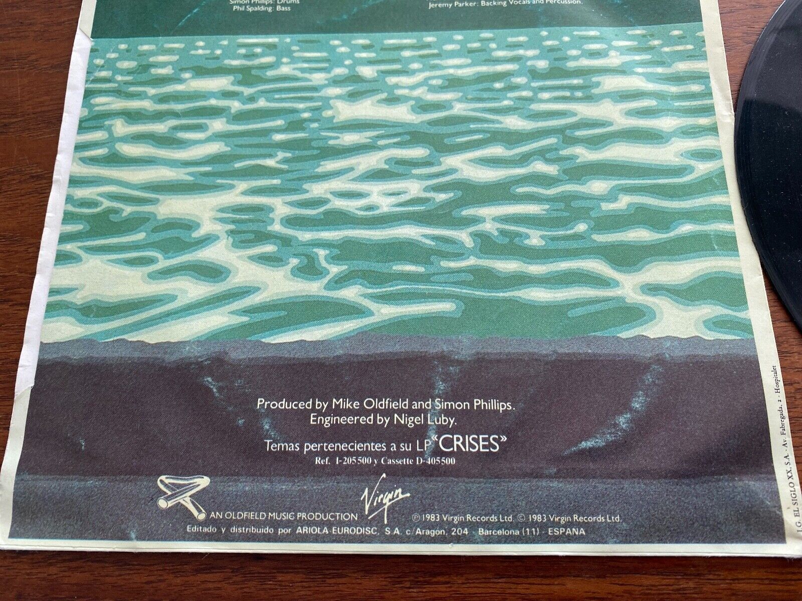 MIKE OLDFIELD  MAGGIE REILLY "MOONLIGHT SHADOW" 1983 SGAE PRESS 7 SINGLE VIRGIN