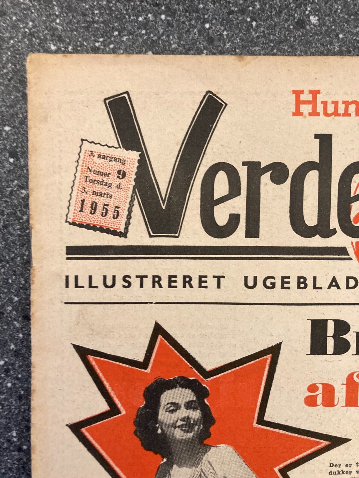 Barbara Rusher Ruth Hampton Don Taylor Danish Magazine 1955 "Verden Rundt"