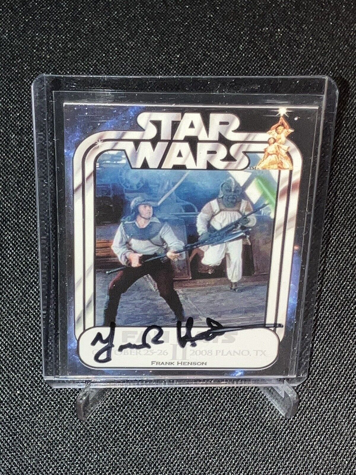 2008 Official Pix STAR WARS FRANK HENSON Hand Signed Autograph Card 💥