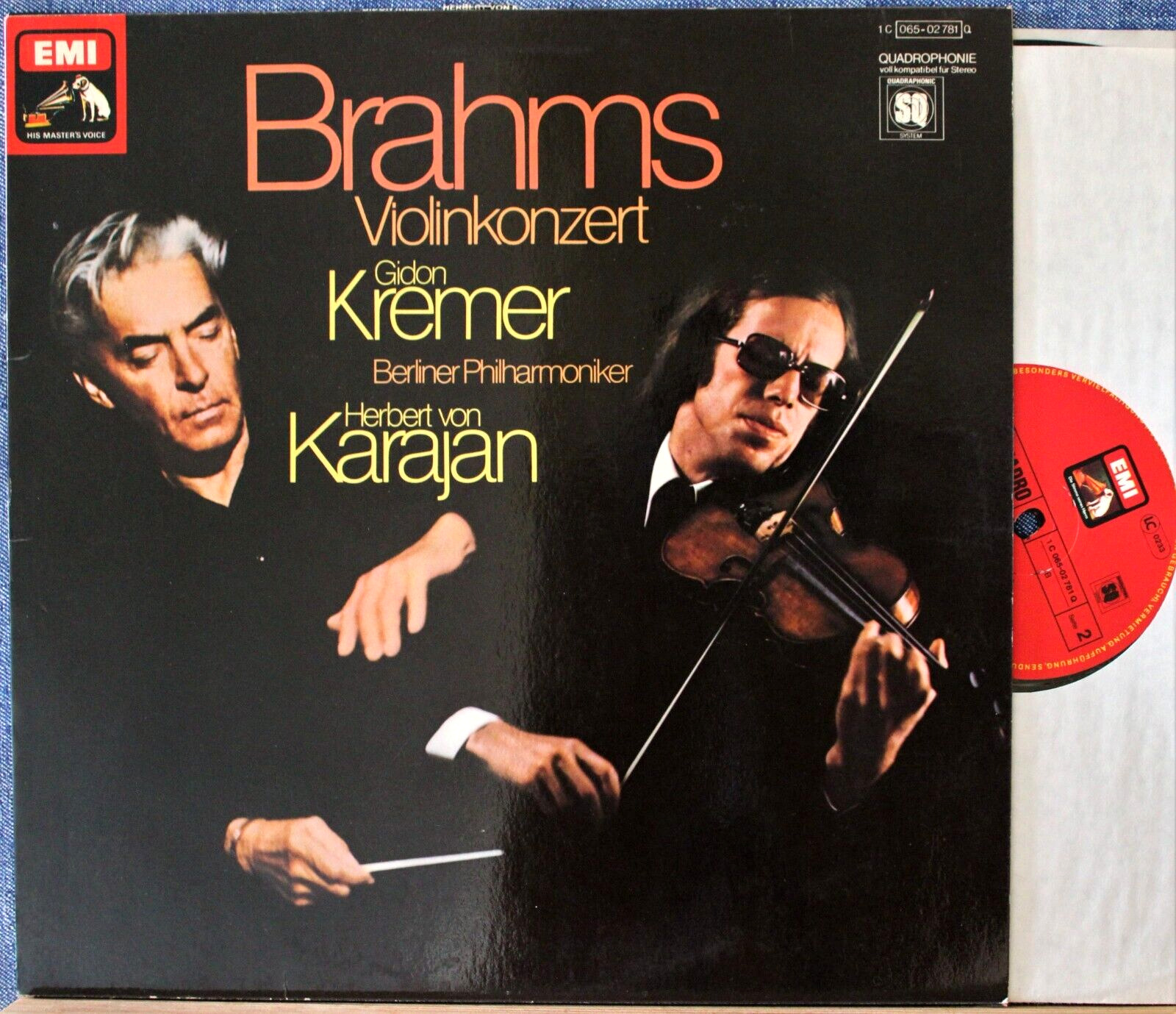 Kremer; Karajan Brahms (Violin concerto) EMI 065-02 781 NM