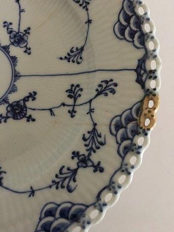 Royal Copenhagen Antique Blue Fluted Full Lace Plate