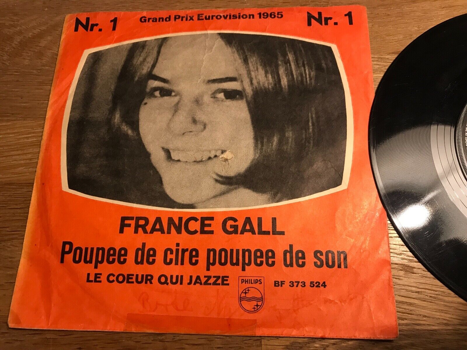 FRANCE GALL"POUPEE DE CIRE COUPEE DE SON/LE COEUR QUI JAZZE" 1965 EUROVISION NR1