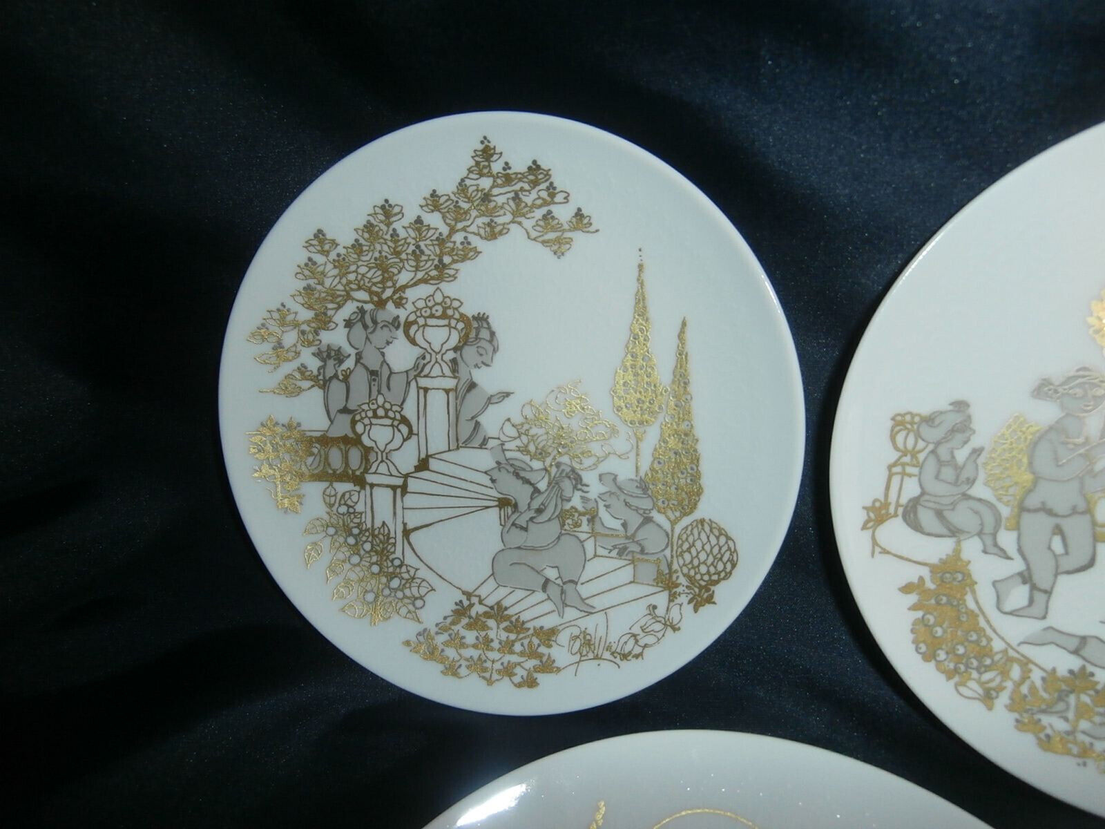 💥 Rosenthal Bjorn Wiinblad Serenade 3 x Romance wall plates MIB