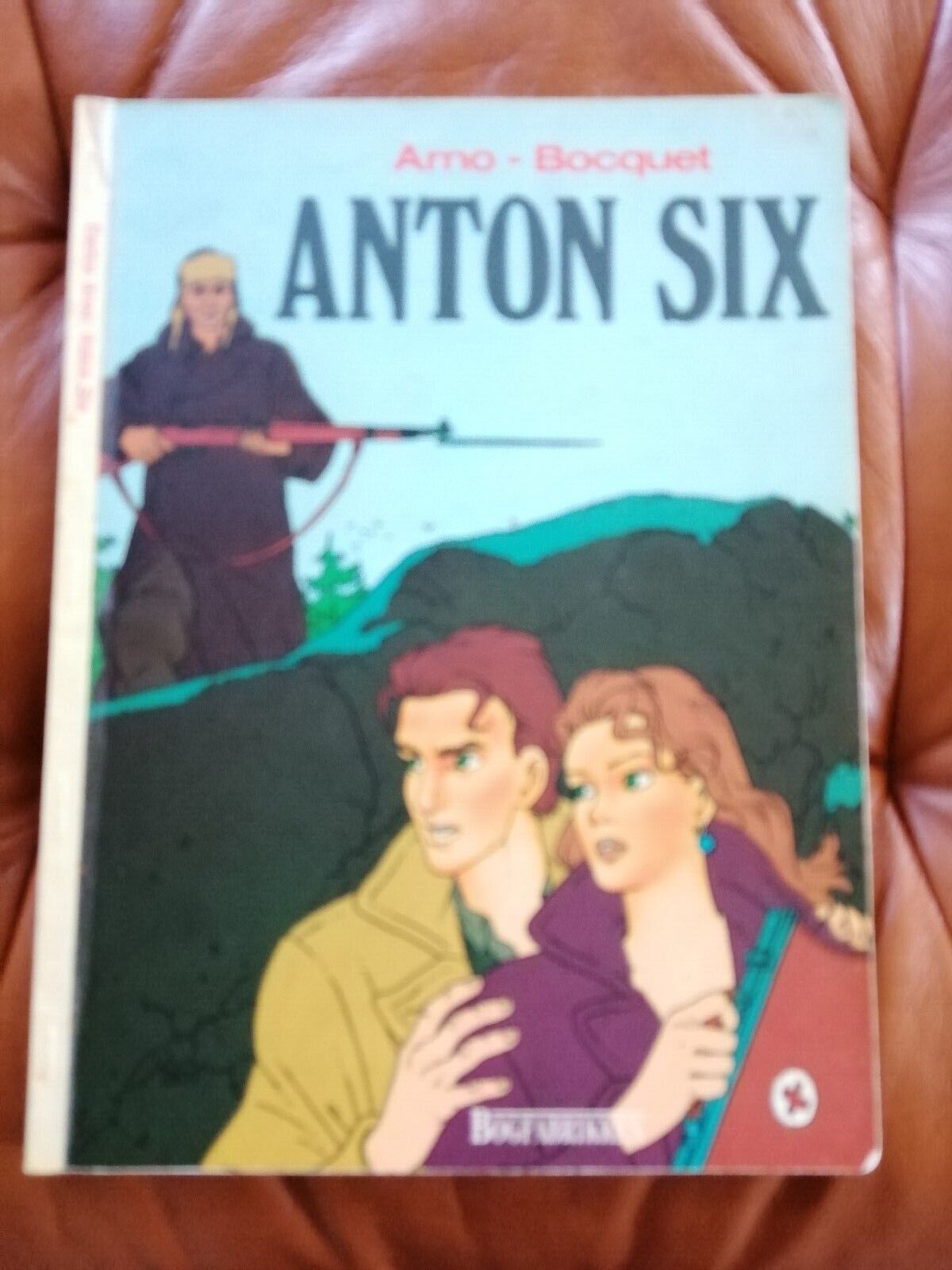 Danish comic book"Anton Six" Arno-Bocquet1st ed 1988 Ex-library