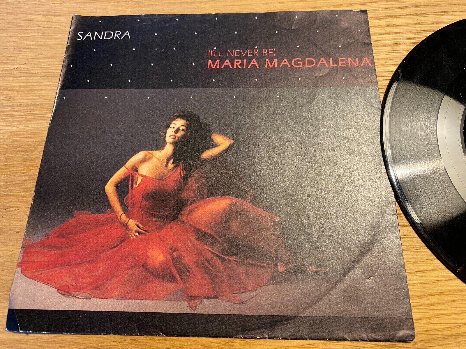 SANDRA "MARIA MAGDALENA" 1985 GERMAN PRESS 7" SINGLE VIRGIN MICHAEL CRETU