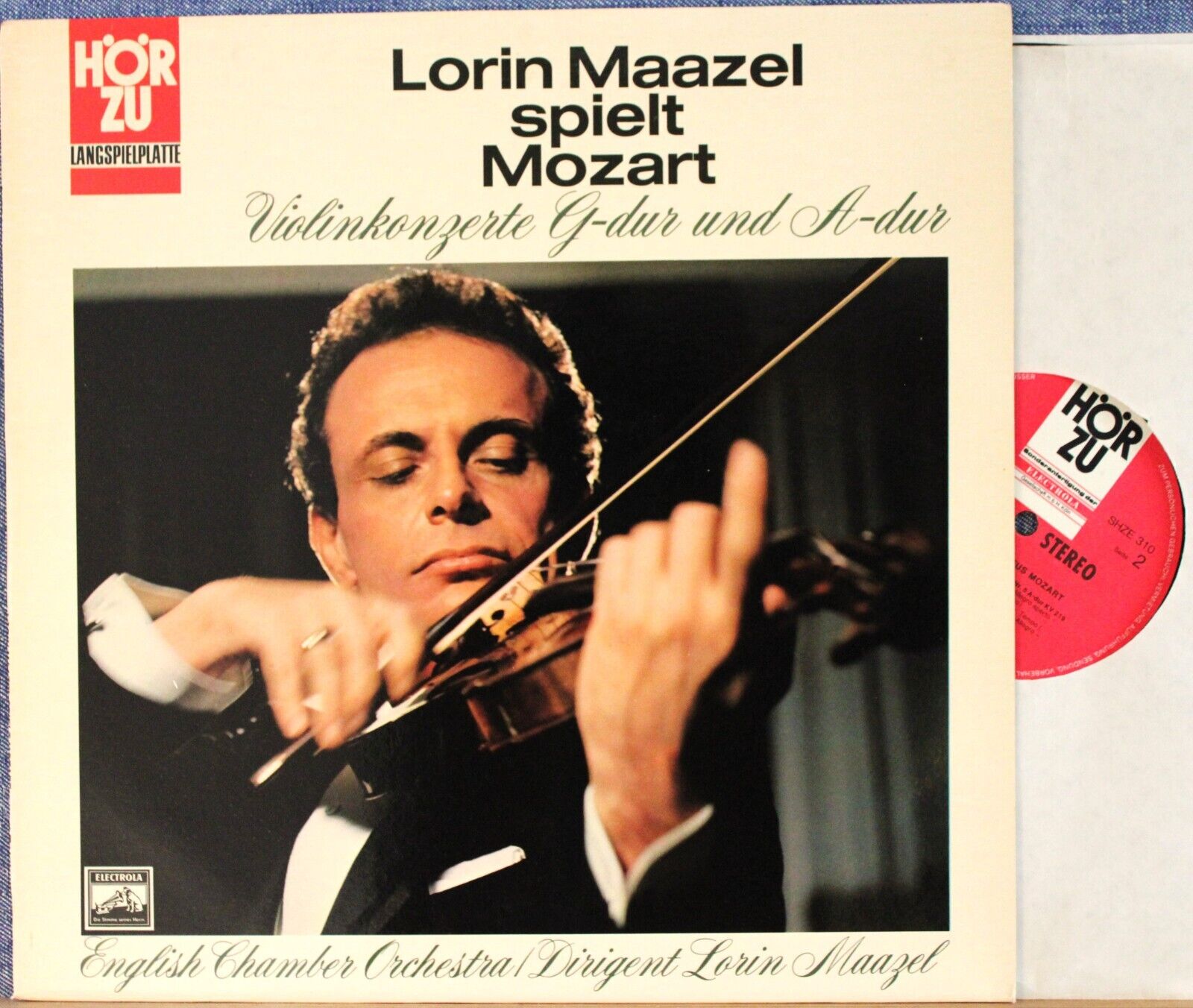 Maazel Mozart (Violin concertos 3 + 5) Elec SHZE 310 NM(-)