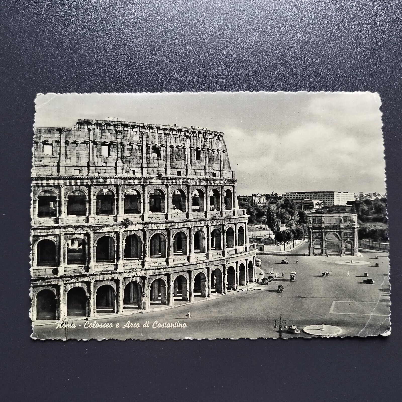 Italy Rome Colosseo e Arco di Costantino  1950s