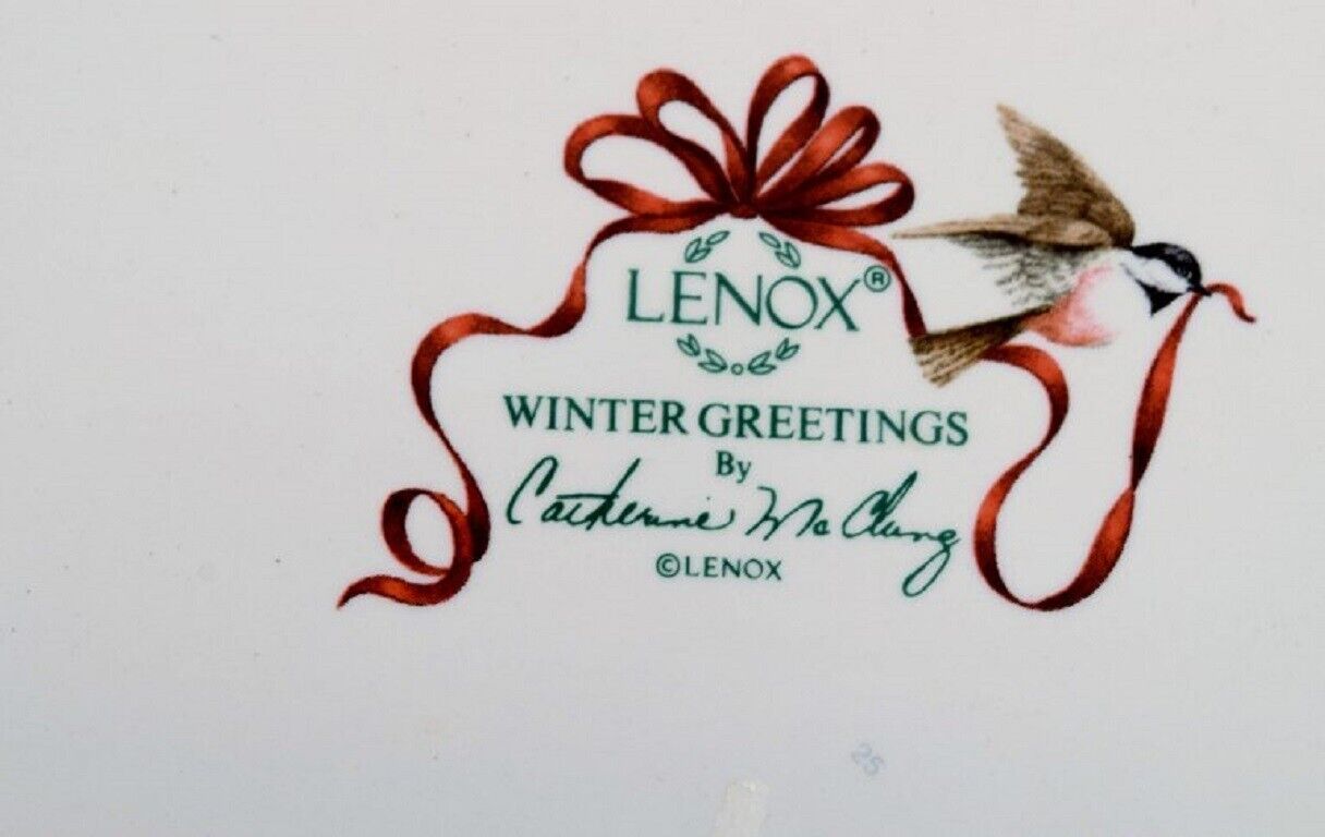 Catherine McClung for Lenox "Winter greetings" Large serving dish