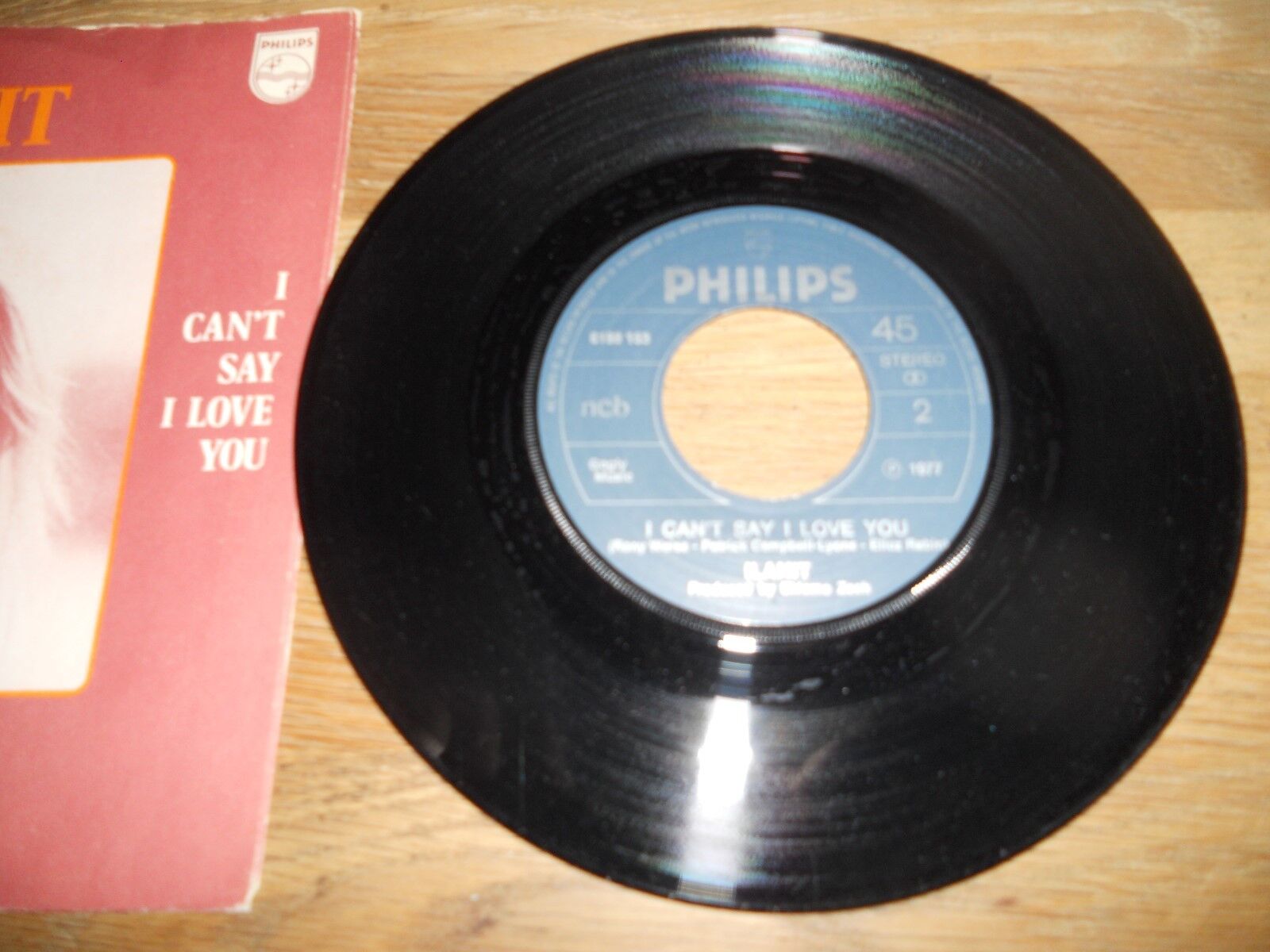 ILANIT IM NO ONE IF YOU LEAVE ME/I CANT SAY I LOVE YOU 1977 PHILIPS RECORDS NCB*