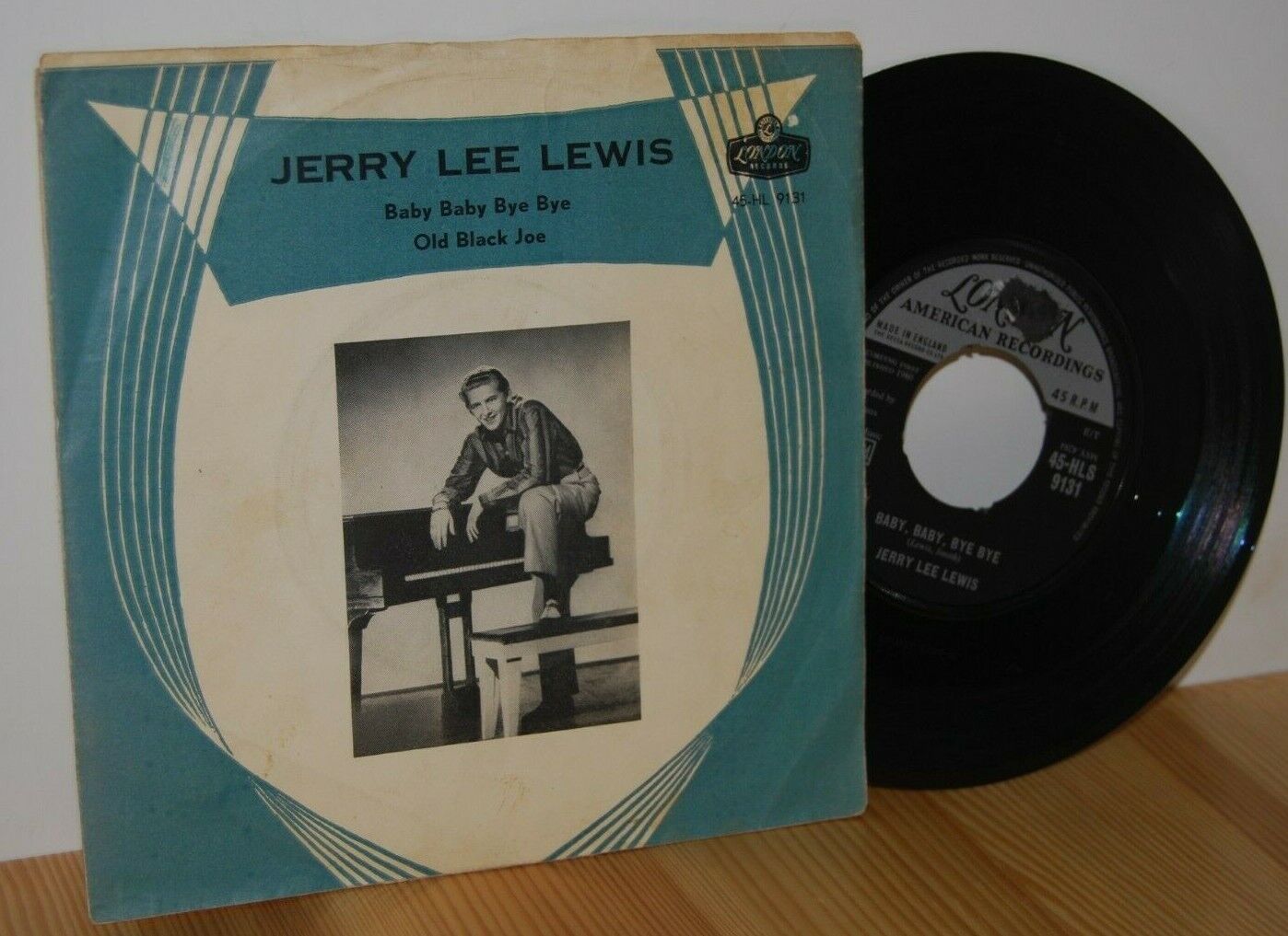 JERRY LEE LEWIS Baby Baby Bye Bye RARE PS Picture Sleeve 45 vinyl 7''