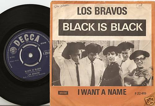 LOS BRAVOS BLACK IS BLACK DANISH PS+45 1966 FREAKBEAT MOD PYSCH