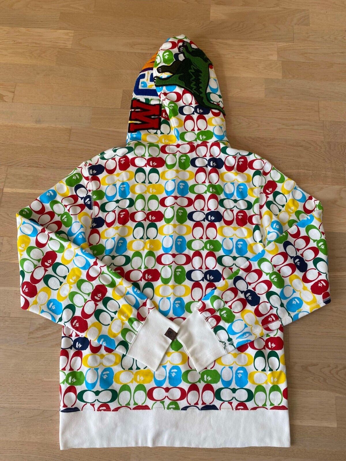 A Bathing Ape X Coach Shark Hoodie Size XL (BAPE)