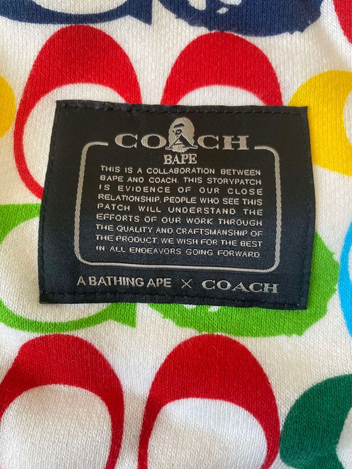 A Bathing Ape X Coach Shark Hoodie Size XL (BAPE)