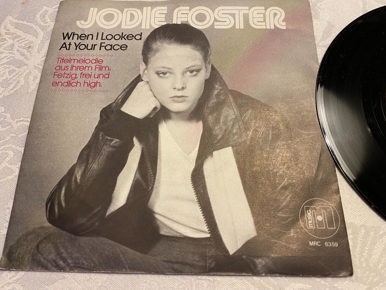 JODIE FOSTER "WHEN I LOOKED AT YOUR FACE"  1978 CBS SCHALLPLATTEN GMBH GERMANY*