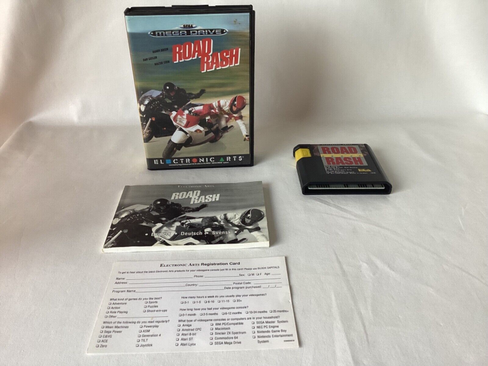 Sega Mega Drive - Road Rash - PAL - Complete in box