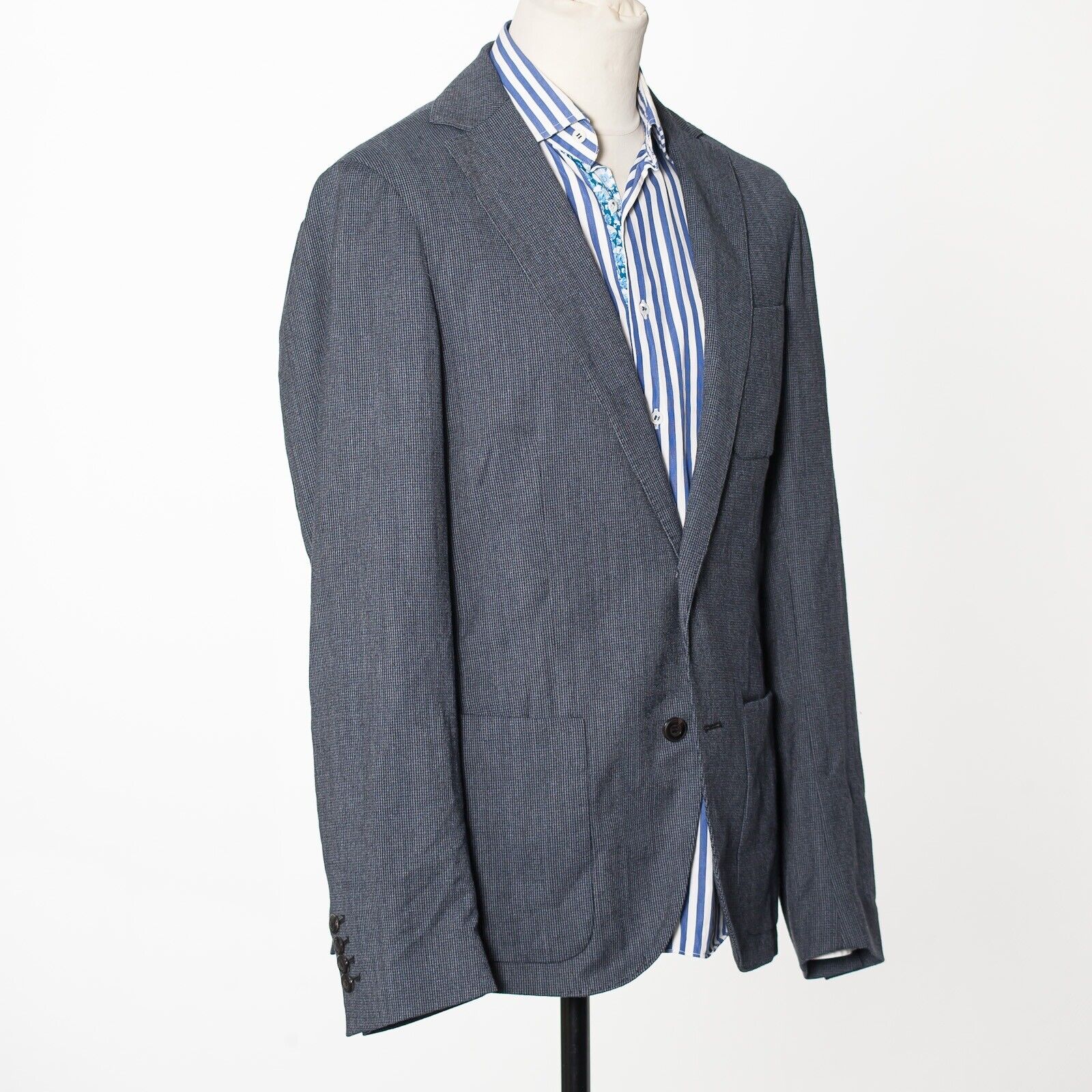 DONDUP Micro Check Unlined Sport Coat Blazer Italy Made EU50 US40