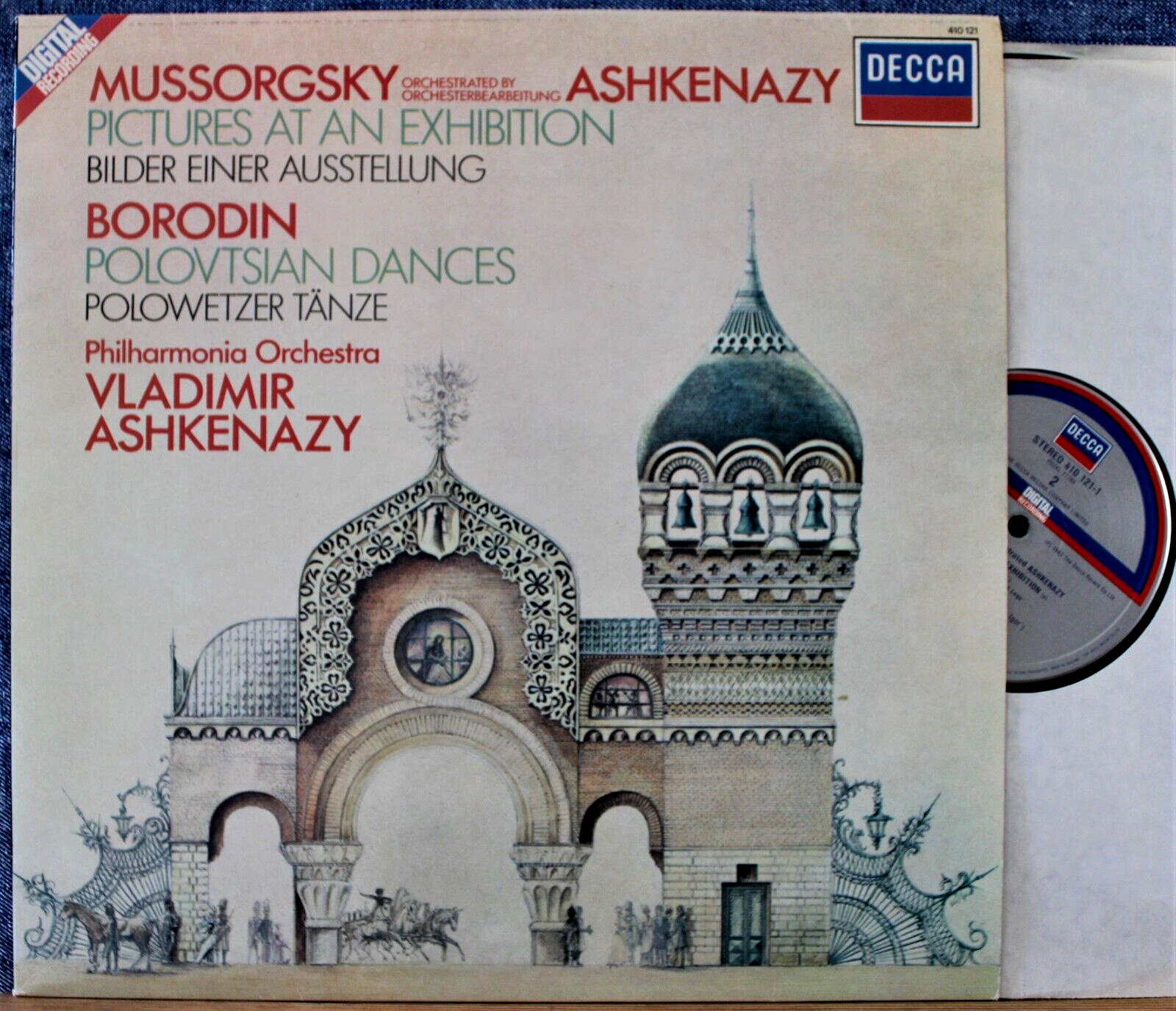 Ashkenazy Mussorgsky (Exhibition) + Borodin) Decca 410 121 dig NM