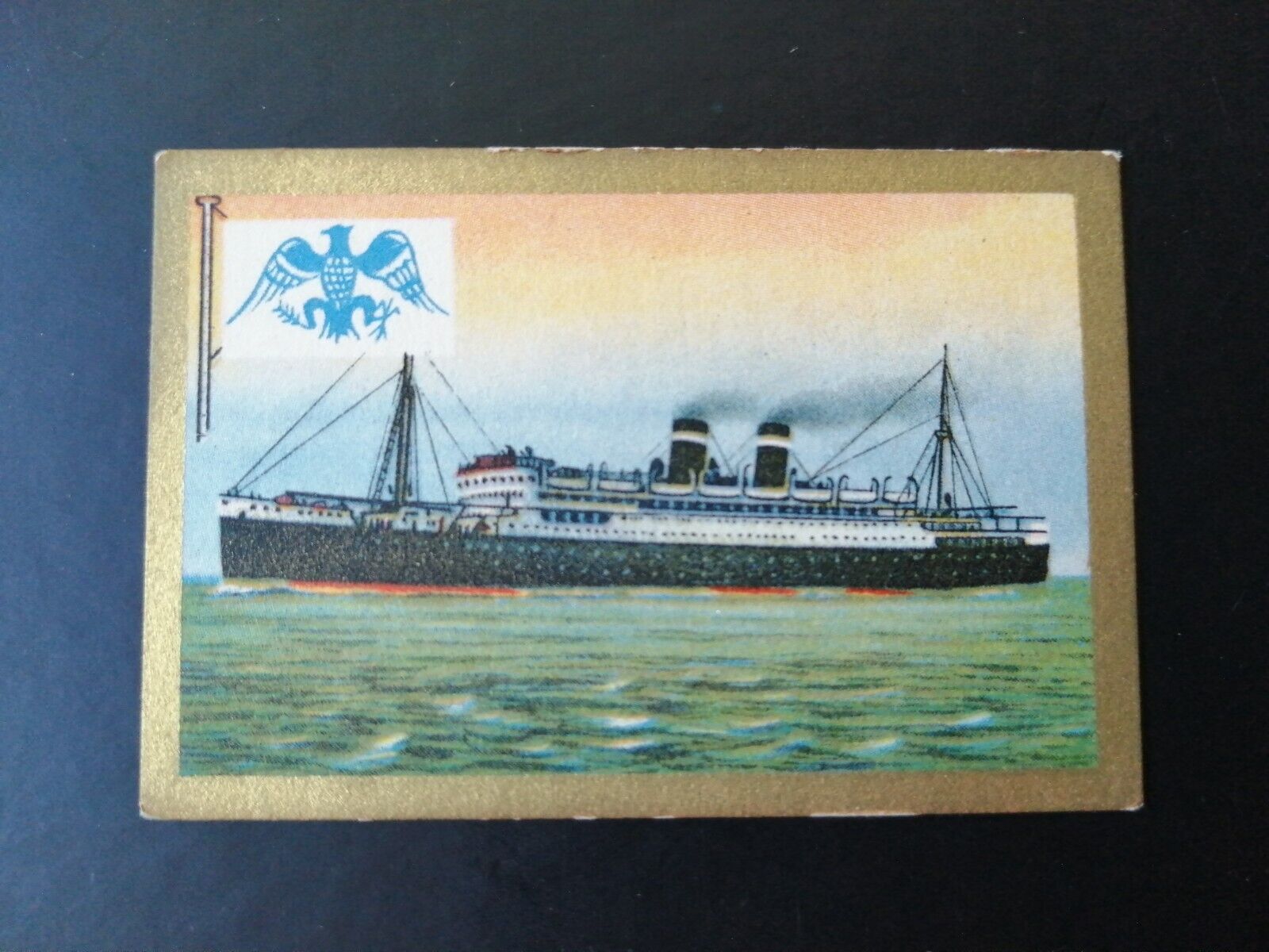 German SABA tobacco ship trading card 1931-33No 69 "Virginia" New York