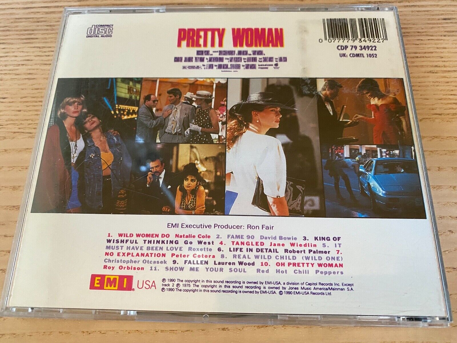 PRETTY WOMAN 1991 CD ALBUM 11 TRACKS RECORDS AUSTRIAN PRESS EMI AMERICA RECORDS*