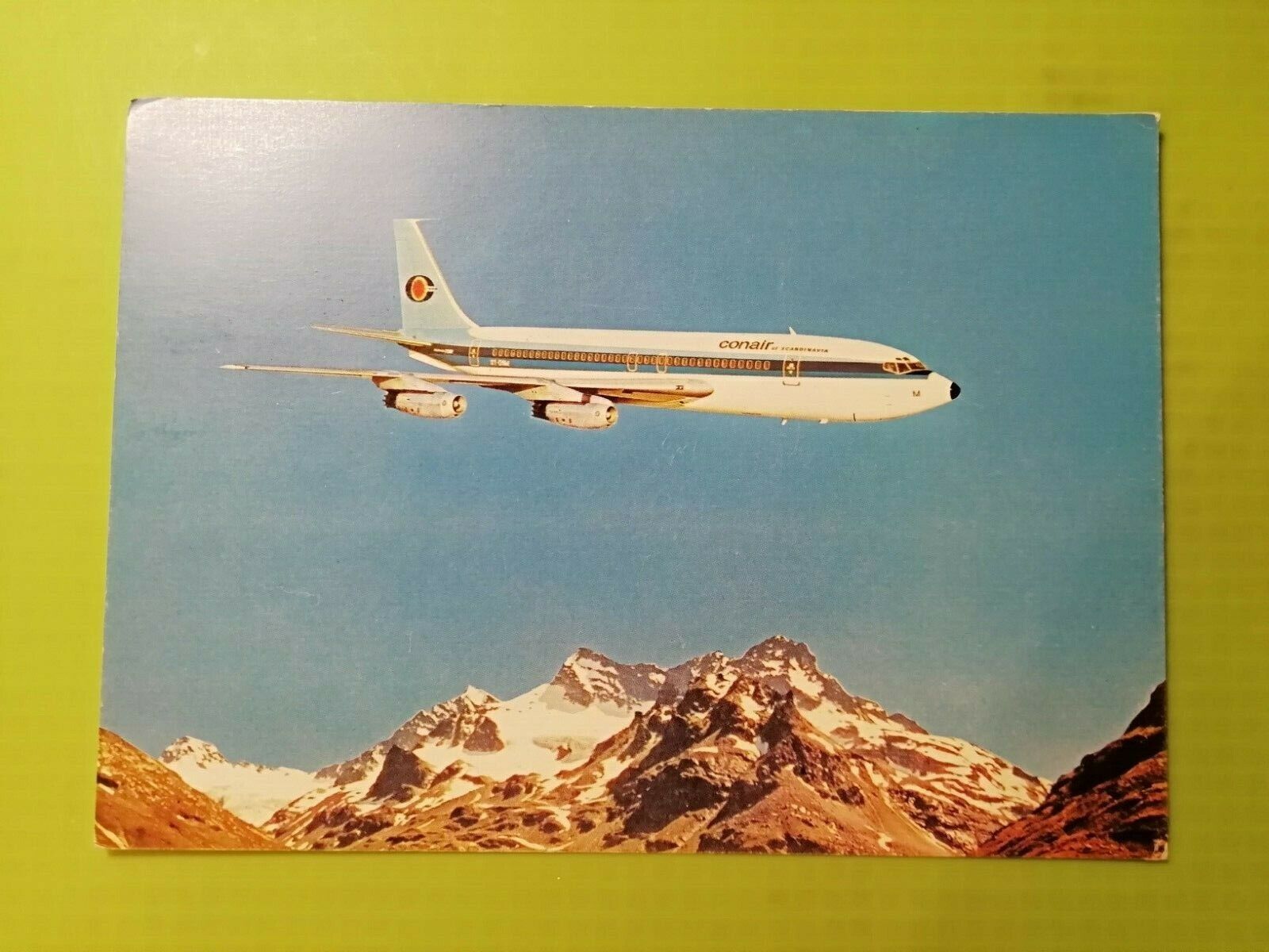 Aviation postcardConair of Scandinavia Boeing 720 Posted