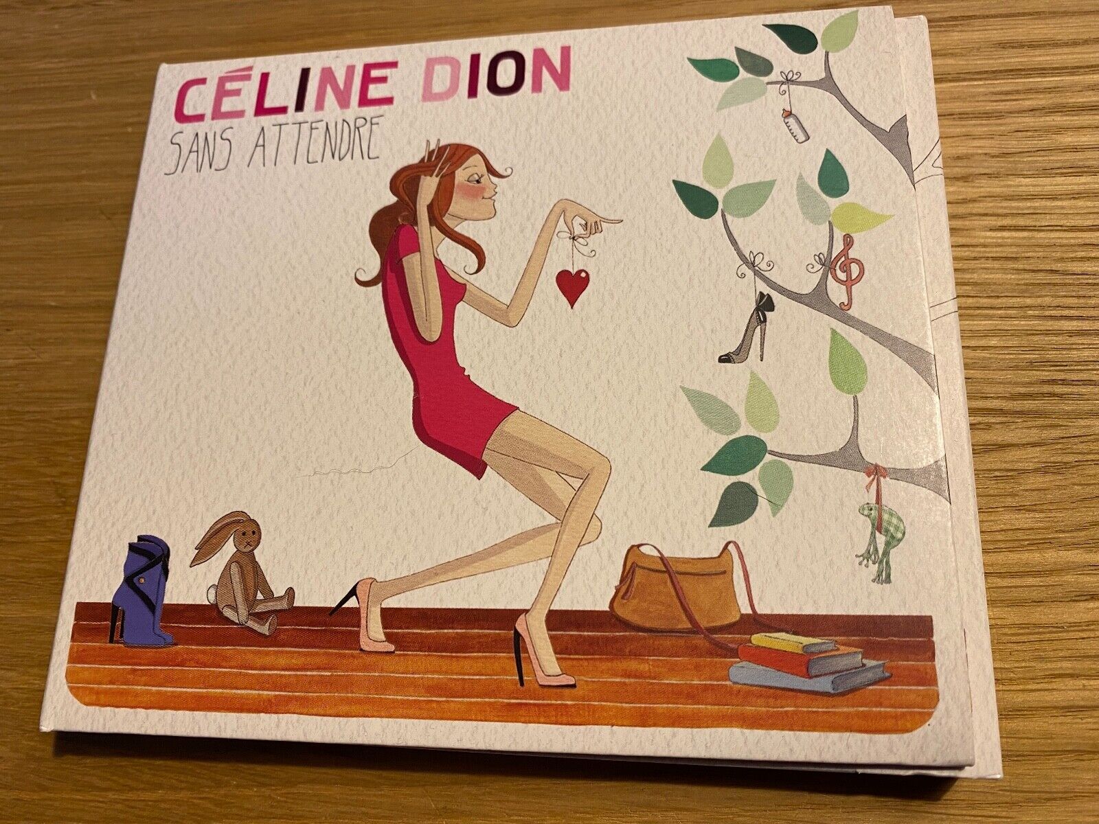 CELINE DION "DANS ATTENDRE" 2012 COLUMBIA  SONY MUSIC DIGIPAK EDITION CD ALBUM*