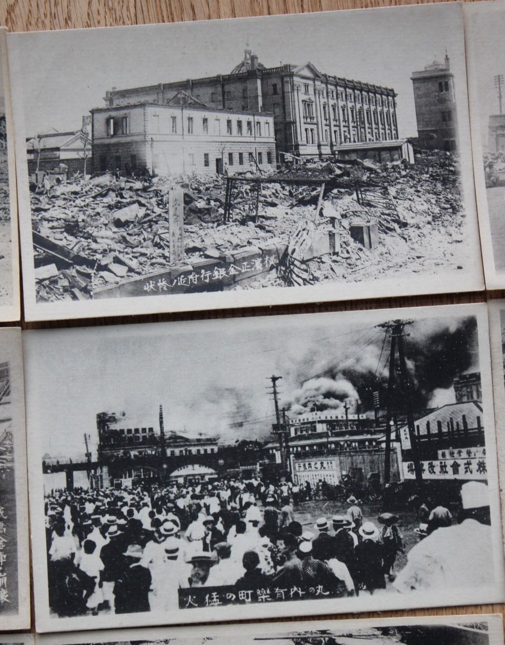 Kanto Earthquake Yokohama Tokyo Japan 1923 - postcard lot of 16 vintage